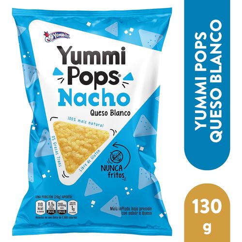 Snack Yummies Yummipops Nacho Queso Blanco - 130 g