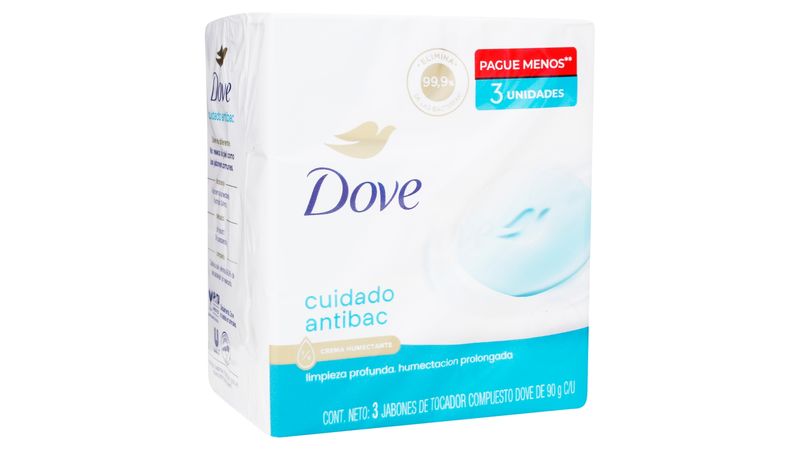 Jabón Dove En Barra Antibacterial 3 Pack