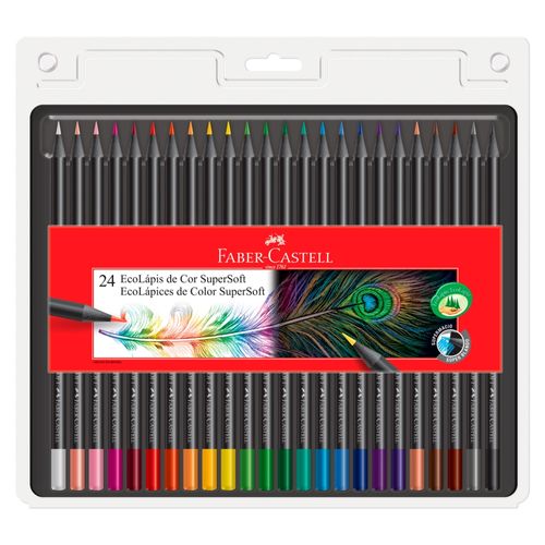 Lapiz Color Faber Castell Ecolapices Supersoft 120724Soft Caja/24