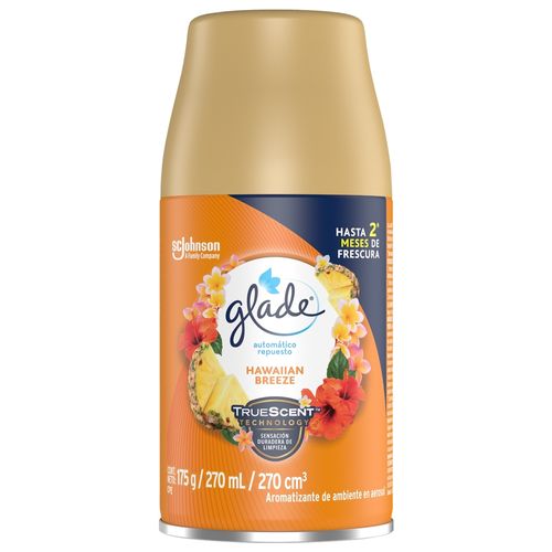 Aromatizante Glade Automático en Aerosol Repuesto Hawaiian Breeze - 175 g