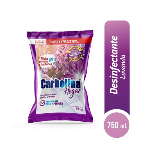 Desinfectante líquido Carbolina aroma lavanda doypack - 750 ml