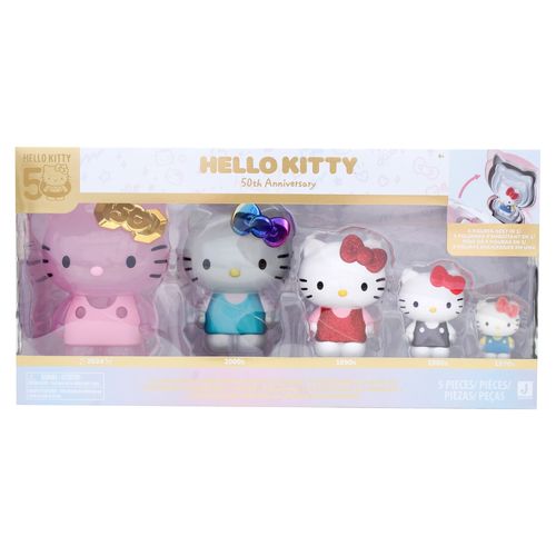 Figuras 50 Aniversario Hello Kitty 5 Pac