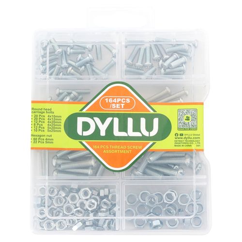 Set Tornillos De Rosca Dyllu 164 Pcs