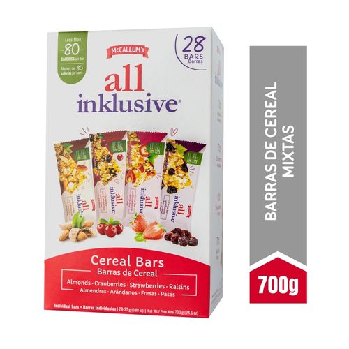 Barras de ceral Mc Callums All Inklusive, Mixtas -700g