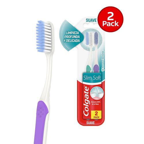 Cepillo Dental Colgate Slim Soft - 2 Pack