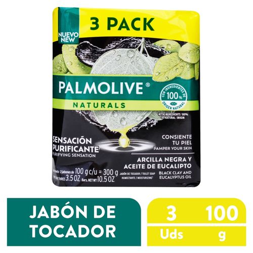 Jabón Palmolive eucalyptus 3 Pack - 300 g