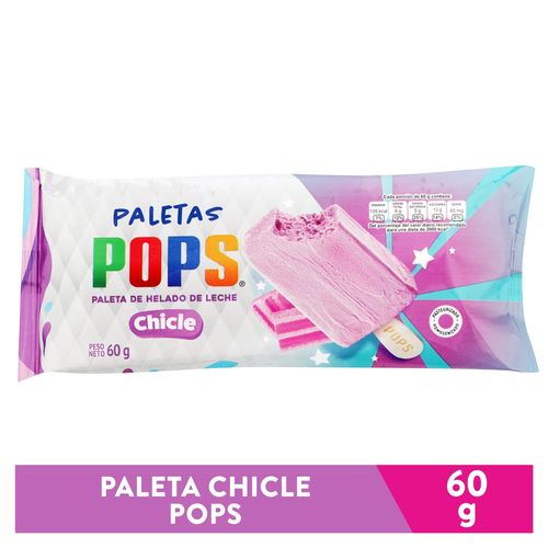 Paleta Chicle Pops 60 Gr Ea