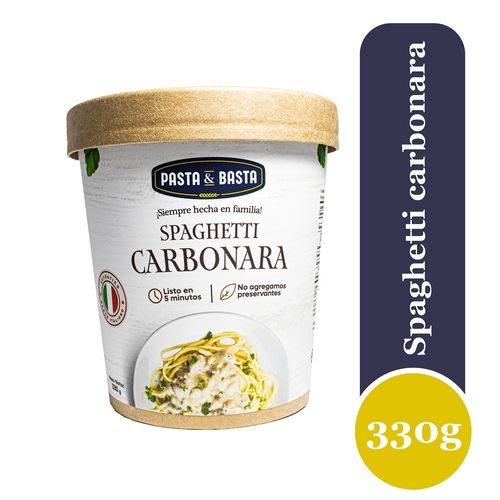 Spaghetti Pasta y Basta Carbonara - 330 g