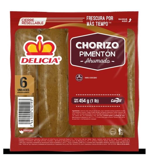 Chorizo Delicia Pimentón Ahumado - 454 g