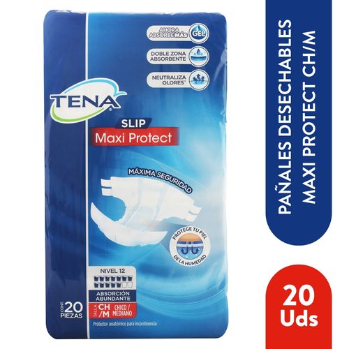 Pañales Para Adulto Tena Slip Maxi Protect Talla: CH/M - 20 Uds