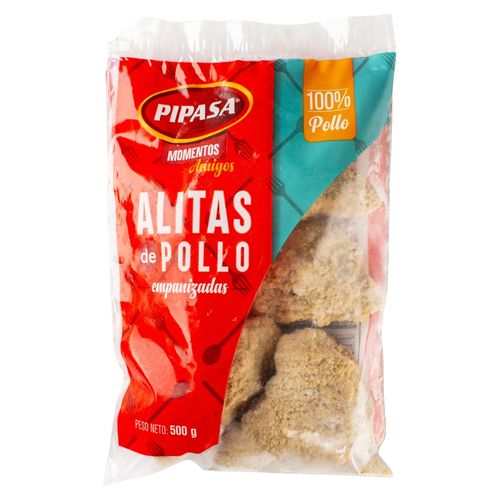 Alitas de Pollo Empanizadas Pipasa Congeladas - 500 g