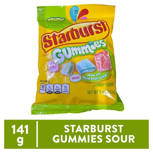 Starburst Sour Gummies Peg Pack 141 Gr