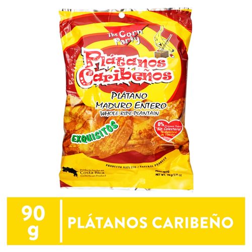 Platano caribeños The Corn Party maduro frito con sal - 90 g