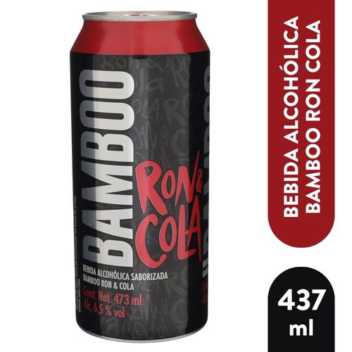 Bebida Alcoholica Preparada Bamboo Ron Cola Lata - 473ml