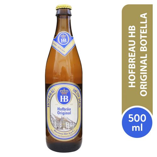Cerveza Hofbrau Botella Original - 500ml