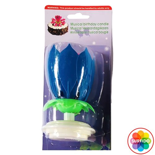Vela Fantasy Flor Melodia - 1 Unidad