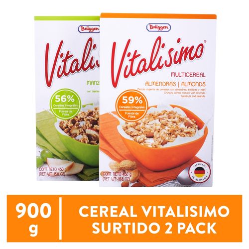 Cereal Brüggen vitalisimo manzana almendra 2 pack - 900 g