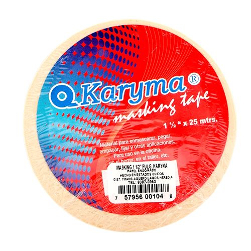 Masking Tape Karyma 1 ½” x 25mts - unidad