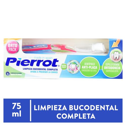 Cepillo Ortopack Pierrot Crem Anti Placa  75Ml