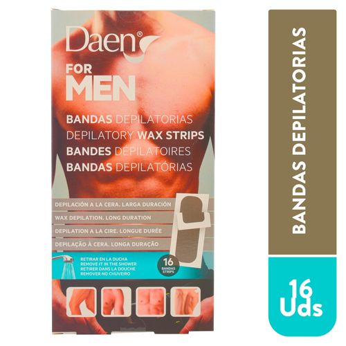 Banda Depiladora Daen For Men - 16 Unidades
