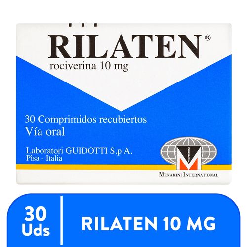 Rilaten Menarin 10 Mg, Precio indicado por unidad