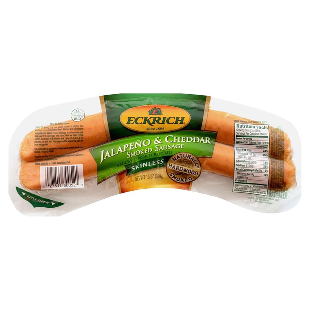 Comprar Salchicha ahumada Eckrich jalapeño y chedar - 369 g