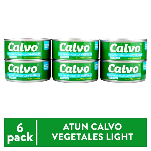 Atún Calvo vegetales en agua 6 pack - 852 g
