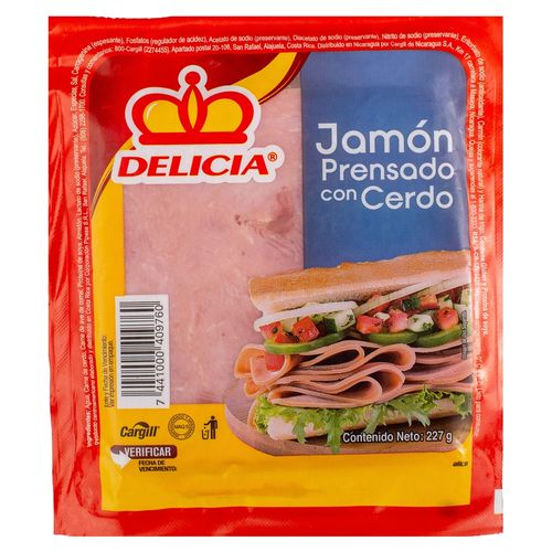 Jamón Prensado Delicia con Cerdo - 227 g