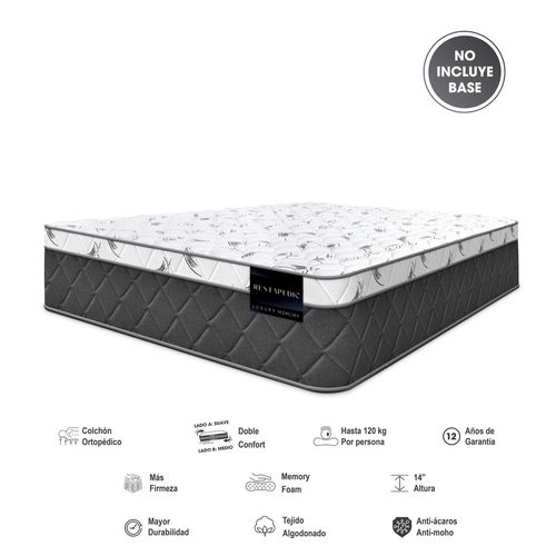 Colchón Restapedic Luxury Memory Foam Matrimonial