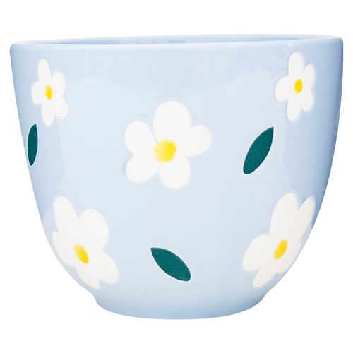 Ms Bowl De Ceramica 5 Pulg Floral Azul