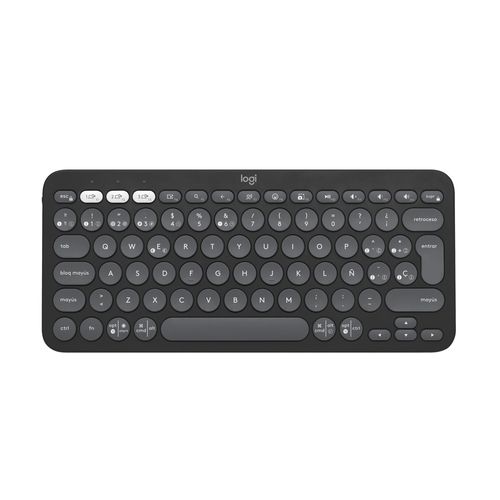 Teclado Bluetooth Multidispositivo Logitech Pebble Keys 2 K380s Grafito