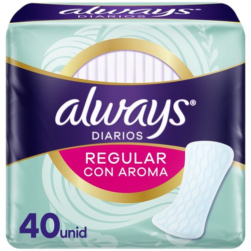 Protectores Diarios Always Diarios Regular Con Aroma - 40 Uds