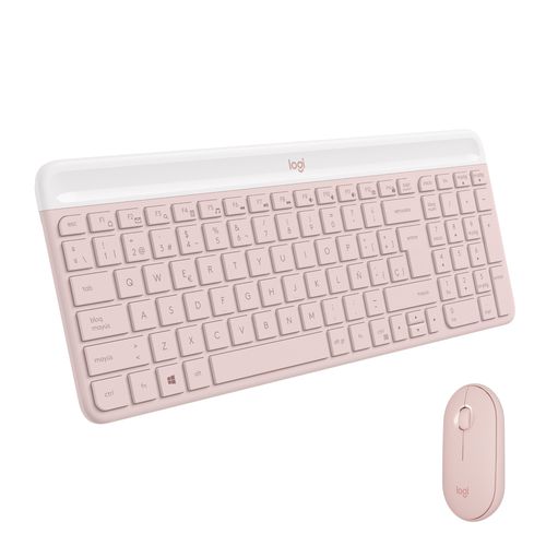 Teclado Logitech slim color rosa