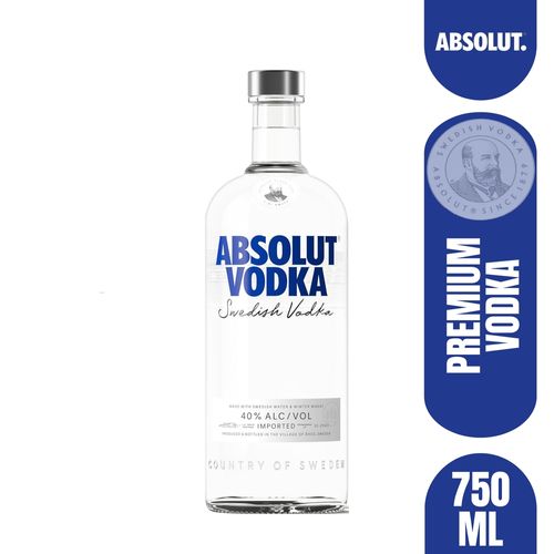 Vodka suizo Absolut botella - 750 ml