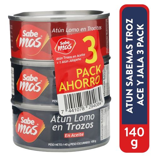 Atun Sabemas Troz Ace Y Jala 140gr 3pk