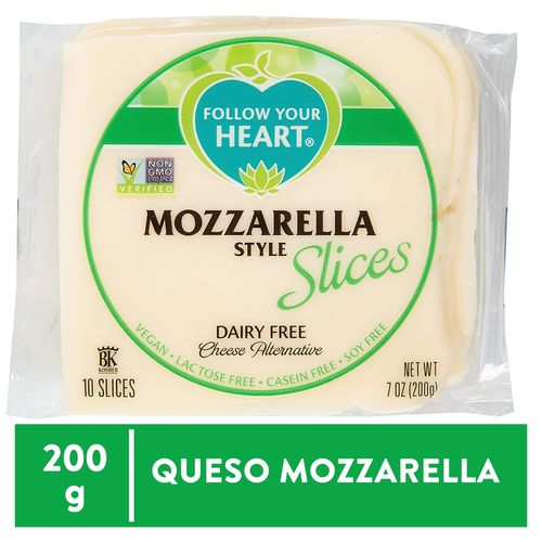 Queso mozzarella Follow Your Heart slices - 200 g