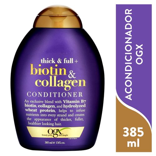 Acondicionador Organix Colageno Y Biotina -385ml