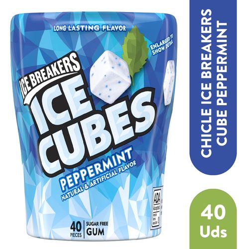 Chicle Ice Breakers Cubes Peppermint -92 g