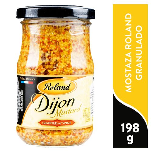 Mostaza Roland dijon granulada - 198 g