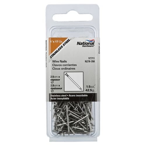 Clavos corrientes National Hardware de 2.5 cm de espesor