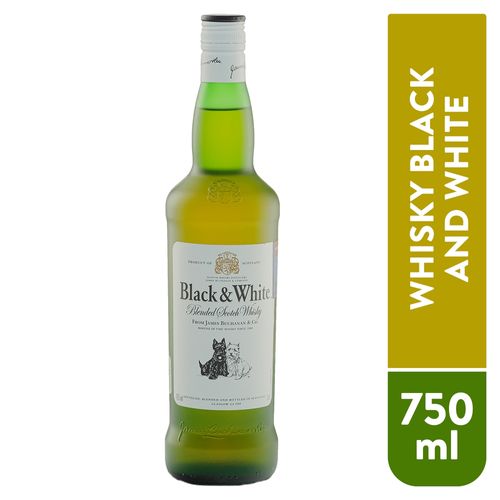 Whisky Black And White 750ml