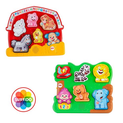 Rompecabezas Fisher Price de animales con sonidos surtidos - ud
