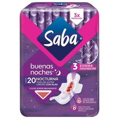 Toalla Saba Buenas Noches Con Alas - 20 Uds