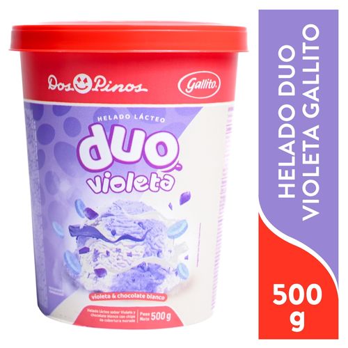 Helado Dos Pinos duo violeta gallito - 500 g