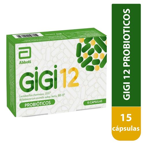 Antiviral, Gripe y Tos Abbott Gigi 12 Probioticos x 15 Caps