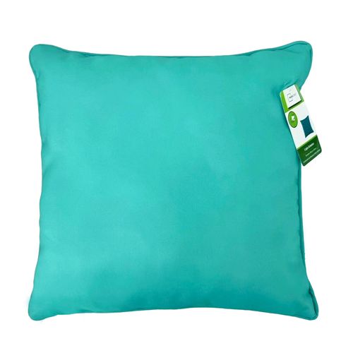 Cojín Mainstays cuadrado color aqua - 40x40 cm