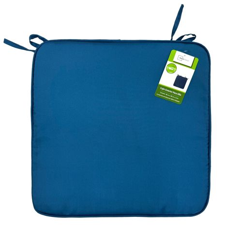 Cojín Mainstays para asiento color azul - 38 cm