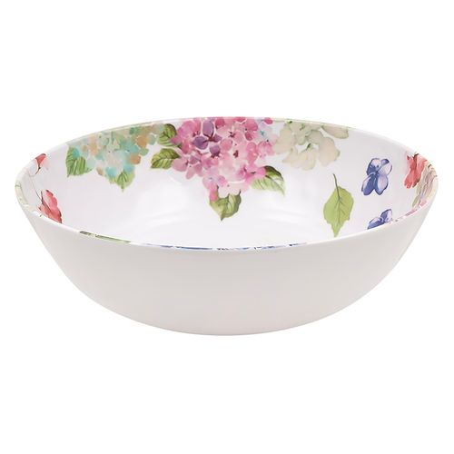 Bowl Hometrends para servir de melamina con diseño floral