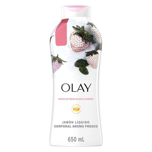 Gel de baño Olay Fresh Outlast con aroma a fresa blanca & menta de 22 fl oz