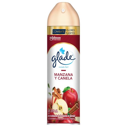 Aromatizante Glade en Aerosol Manzana Y Canela - 275 ml